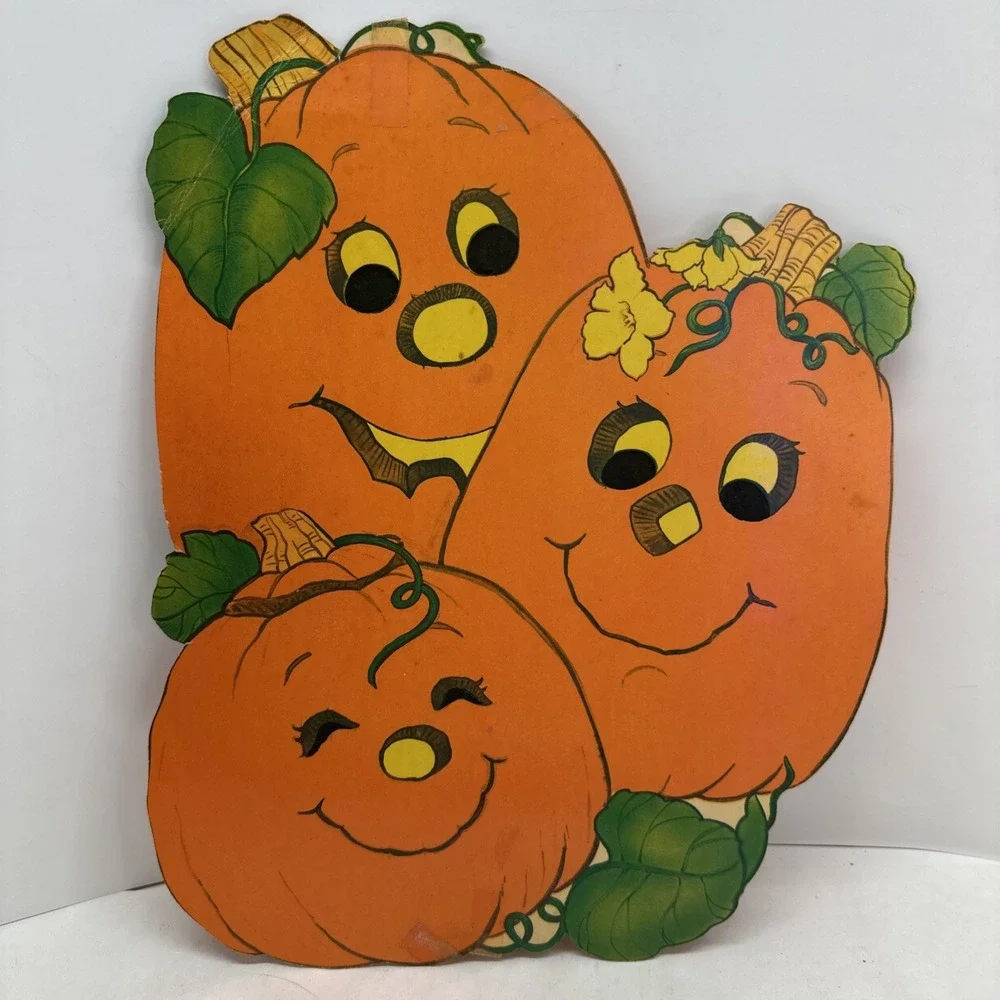 Vintage Halloween Die Cut Cardboard Wall Window Decorations Beistle Eureka Lot 9